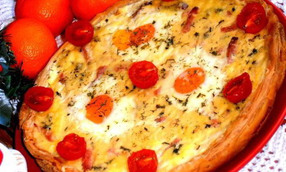 Рецепт глазуньи в съедобного сковородке