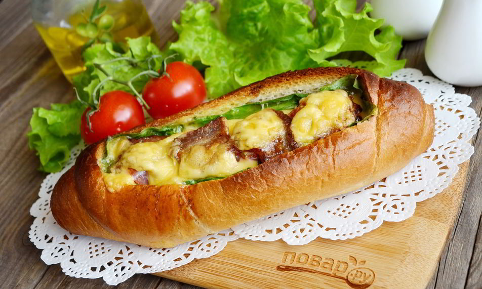 Рецепт сказочной булки с яичницей внутри