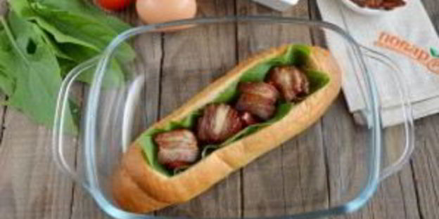 сказочная булка с яичницей внутри