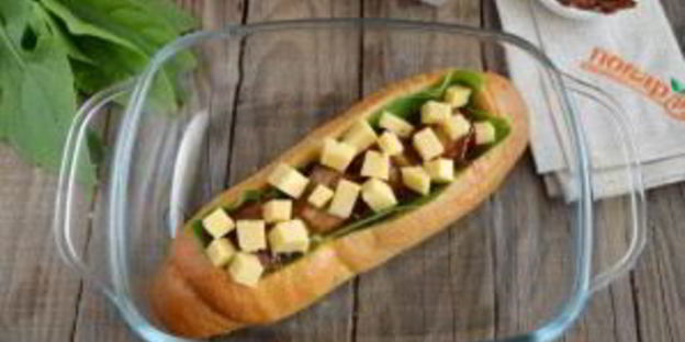 сказочная булка с яичницей внутри