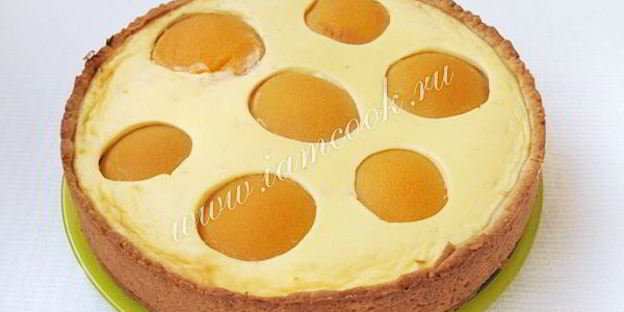 торт яичница с персиками и шоколадом