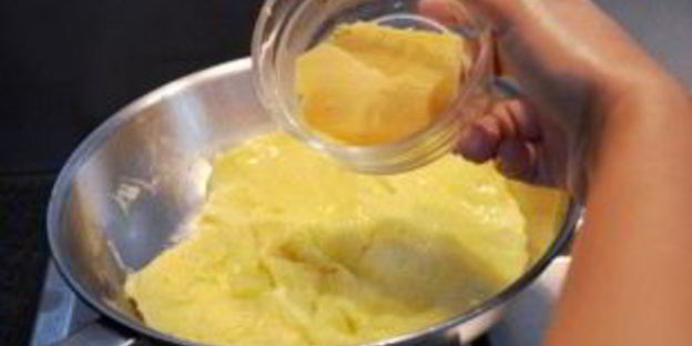 яичница-болтунья с сыром