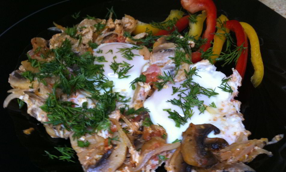 Рецепт яичницы по-болгарски