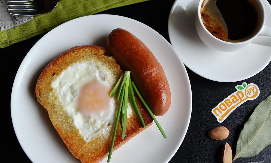 Рецепт яичницы по-французски