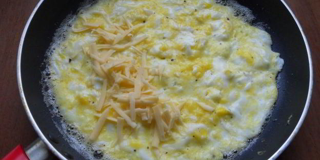яичница по-японски с сыром
