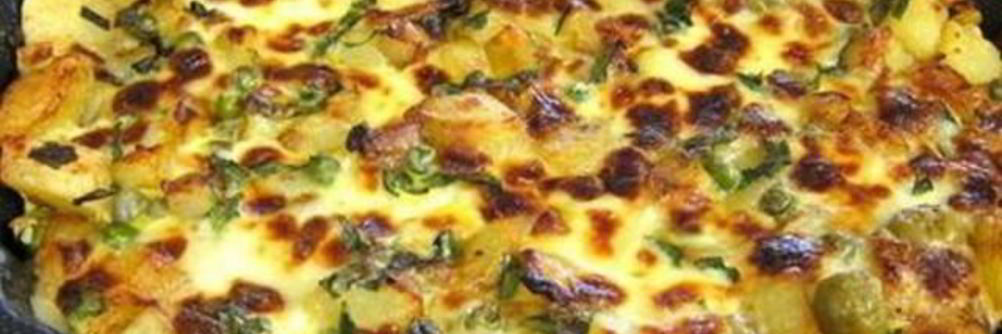 Яичница с горошком