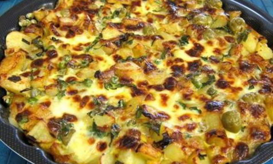 Рецепт яичницы с горошком