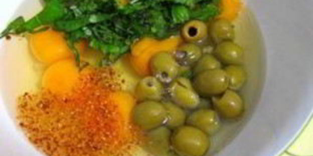 яичница с горошком