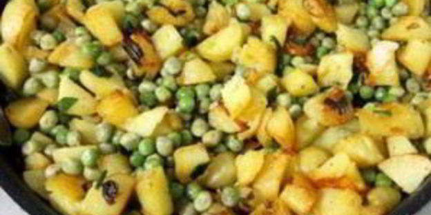 яичница с горошком