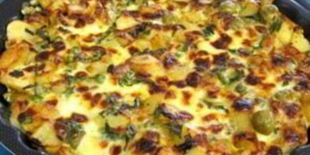 яичница с горошком