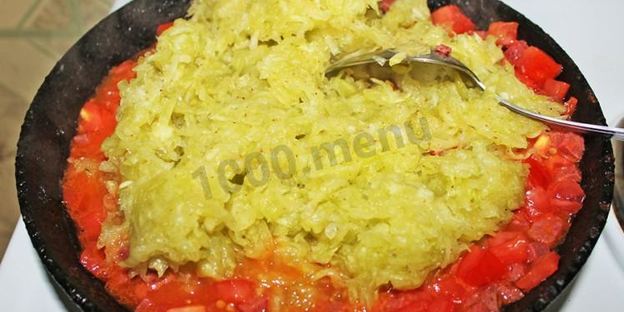 яичница с кабачками