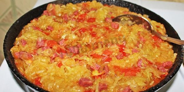 яичница с кабачками