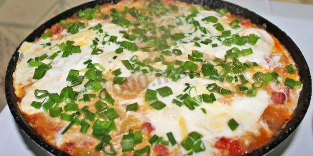 яичница с кабачками