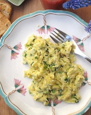 Яичница с капустой