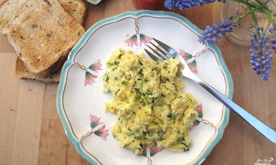 Рецепт яичницы с капустой