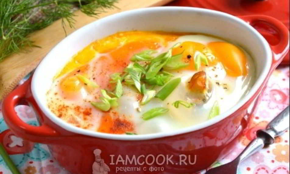 Рецепт яичницы с картофелем и беконом в духовке