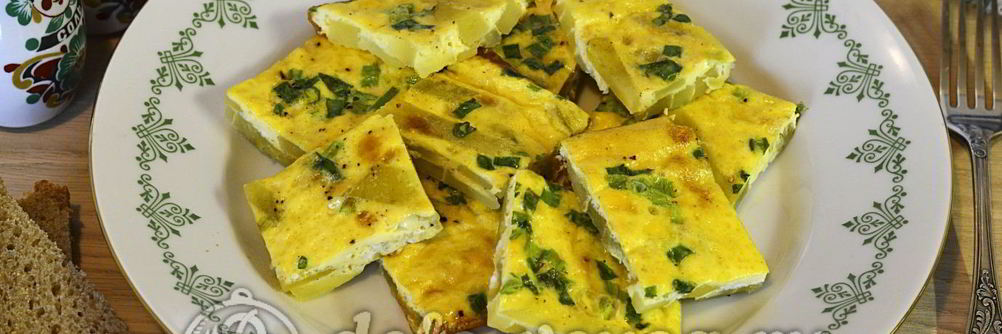 Яичница с картофелем