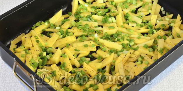 яичница с картофелем