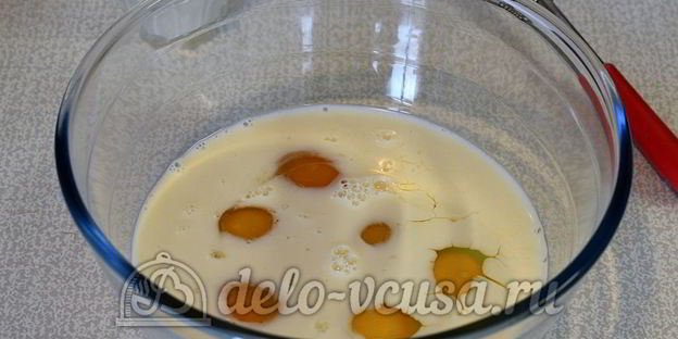 яичница с картофелем