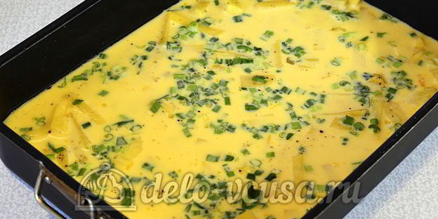 яичница с картофелем