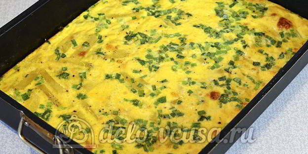 яичница с картофелем