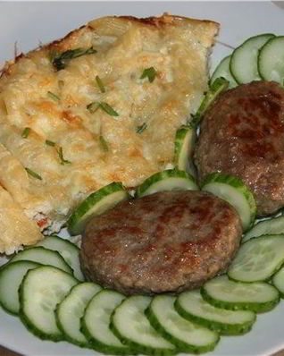 Яичница с макаронами