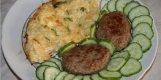 яичница с макаронами