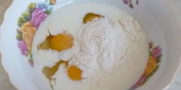 яичница с мукой