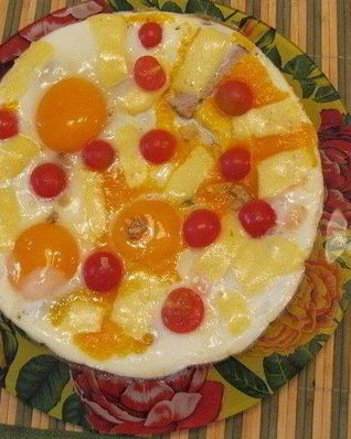 Яичница с мясом