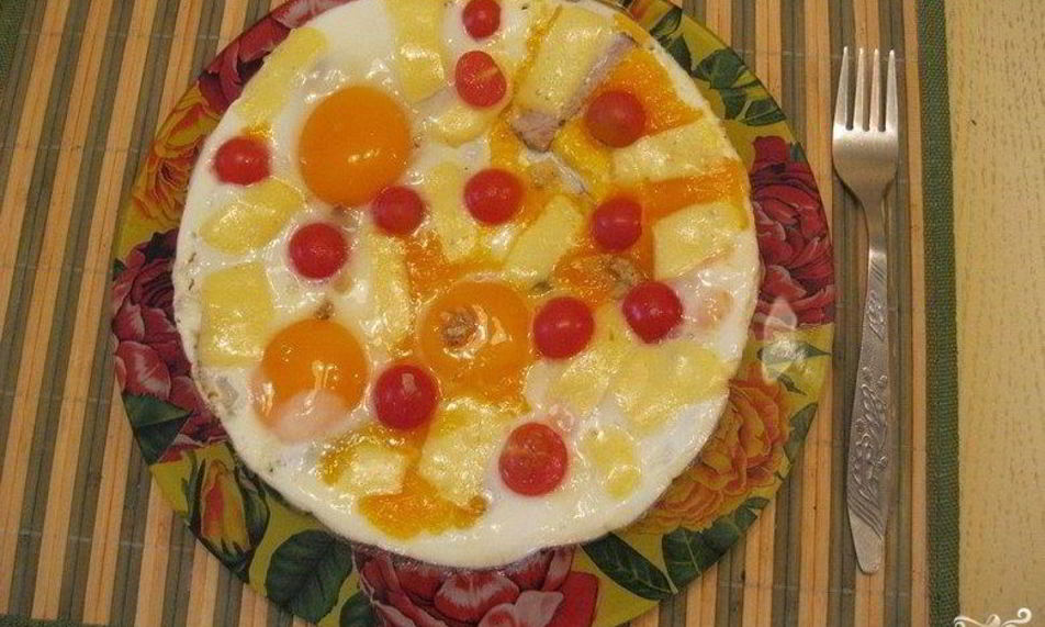 Рецепт яичницы с мясом