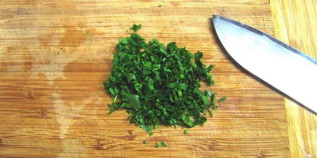 яичница с плоской стручковой фасолью