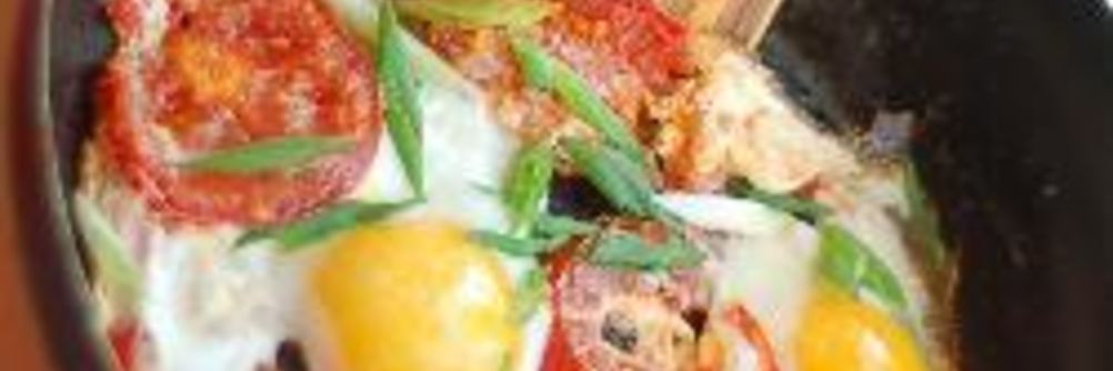 Яичница с помидорами