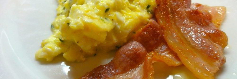 Яичница с салом