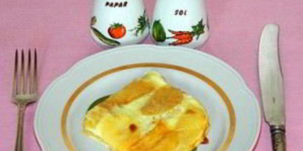 яичница с яблоками