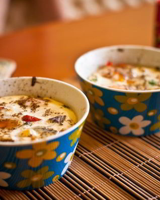 Яичница с заправками