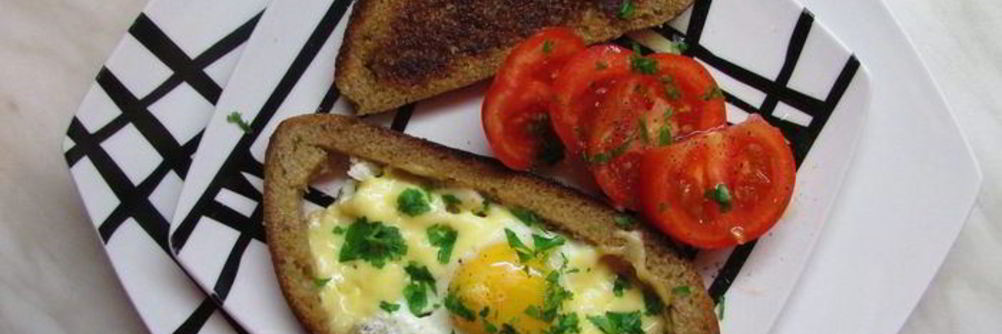 Яичница в хлебушке