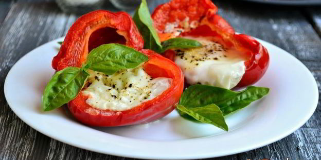 яичница в перце в микроволновке