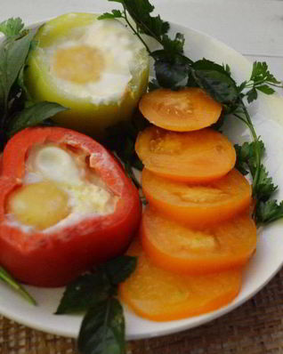 Яичница в перце