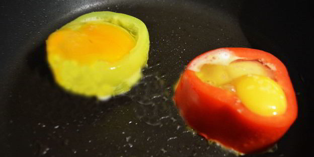 яичница в перце