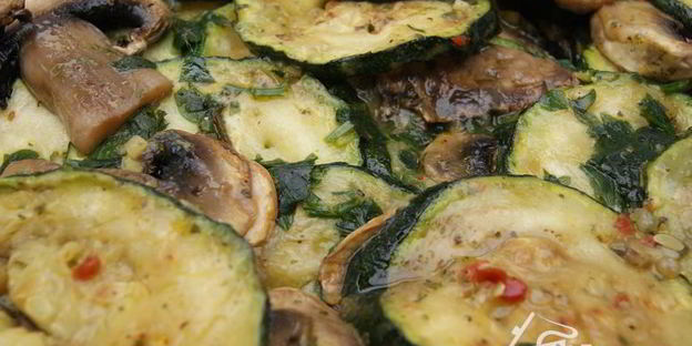 закуска грибы & цуккини