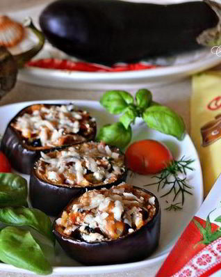 Закуска из баклажанов с мидиями
