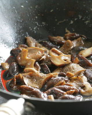 Закуска из грибов шиитаке