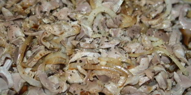 закуска из куриных желудков