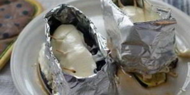 закуска из печеных овощей с сыром