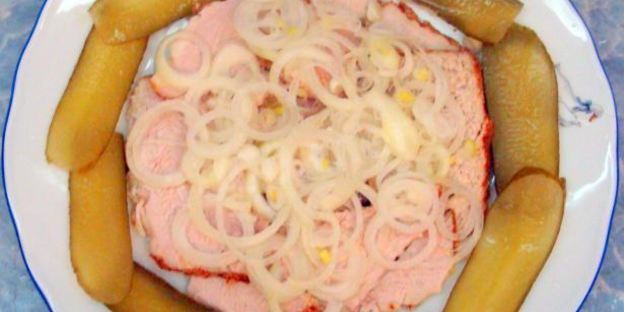 закуска из свинины под сливочным соусом