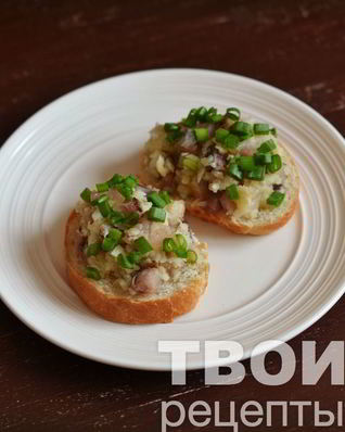 Закуска с сельдью