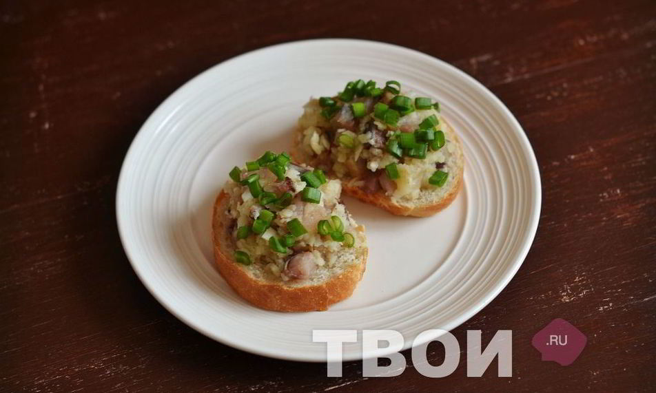 Рецепт закуски с сельдью