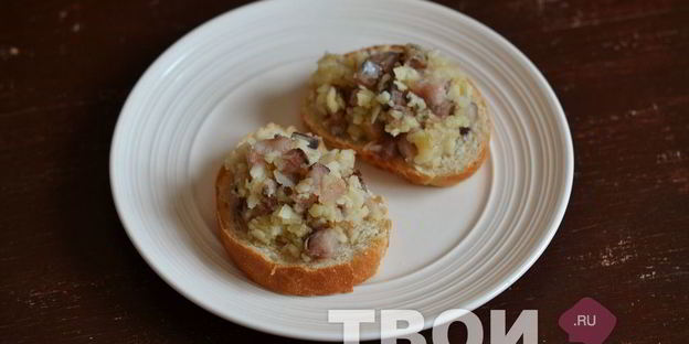 закуска с сельдью