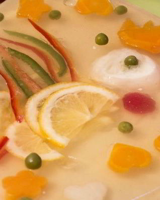 Слоеное заливное из языка Петушок