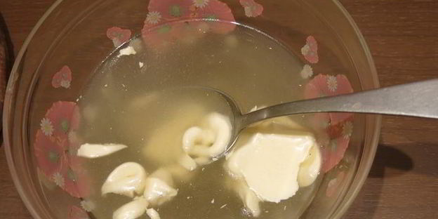 слоеное заливное из языка петушок